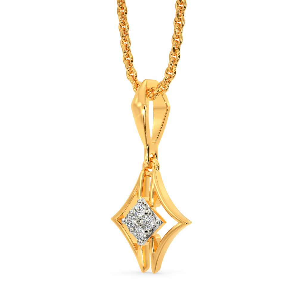 Twin Tris Diamond Pendants