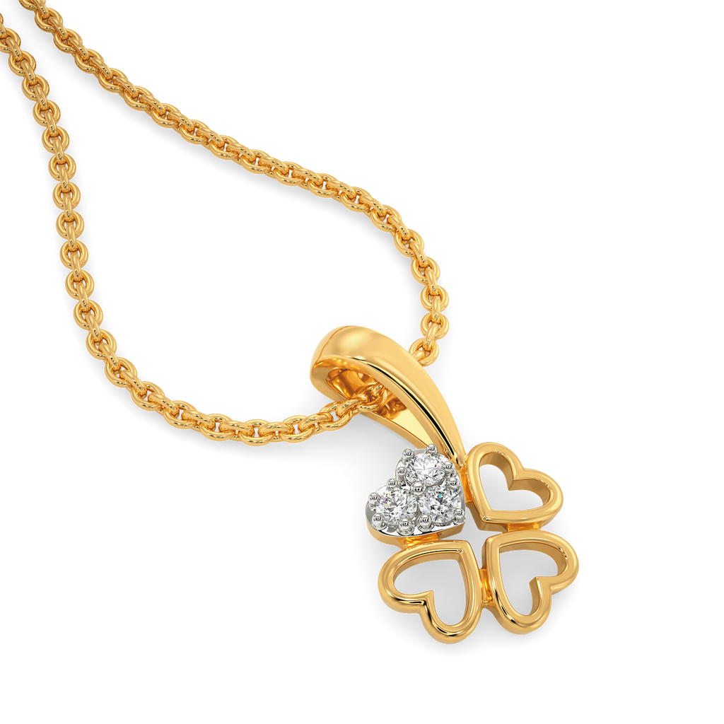 Quard Heartz Diamond Pendants