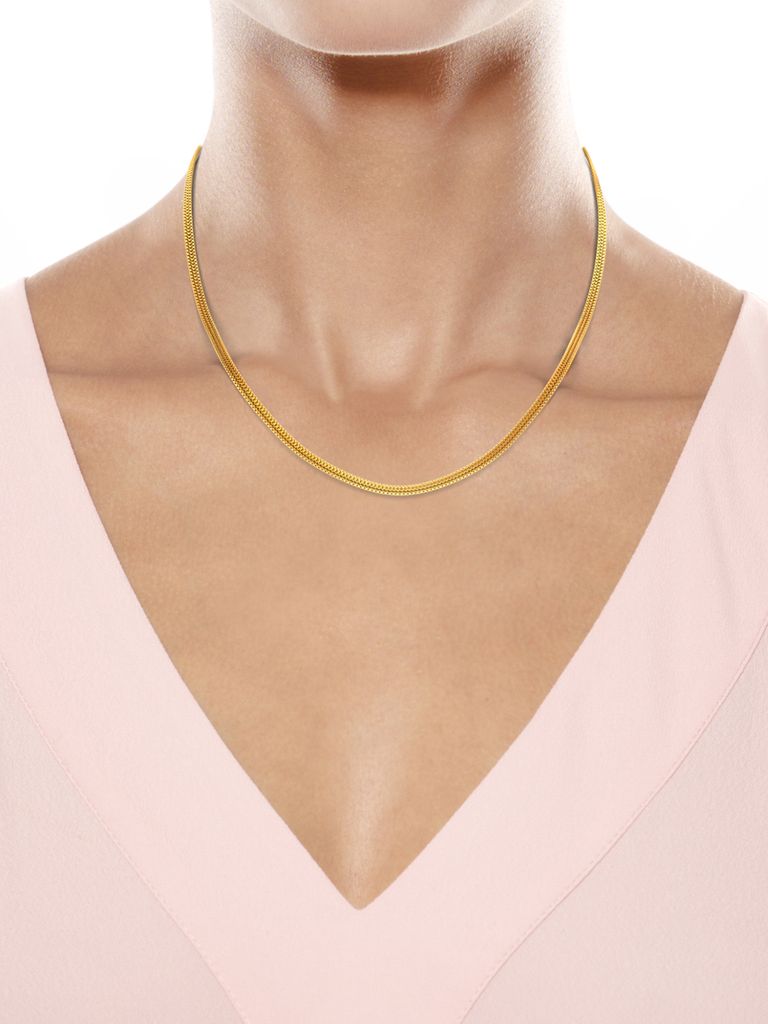 22kt Double Box chain Gold Chains
