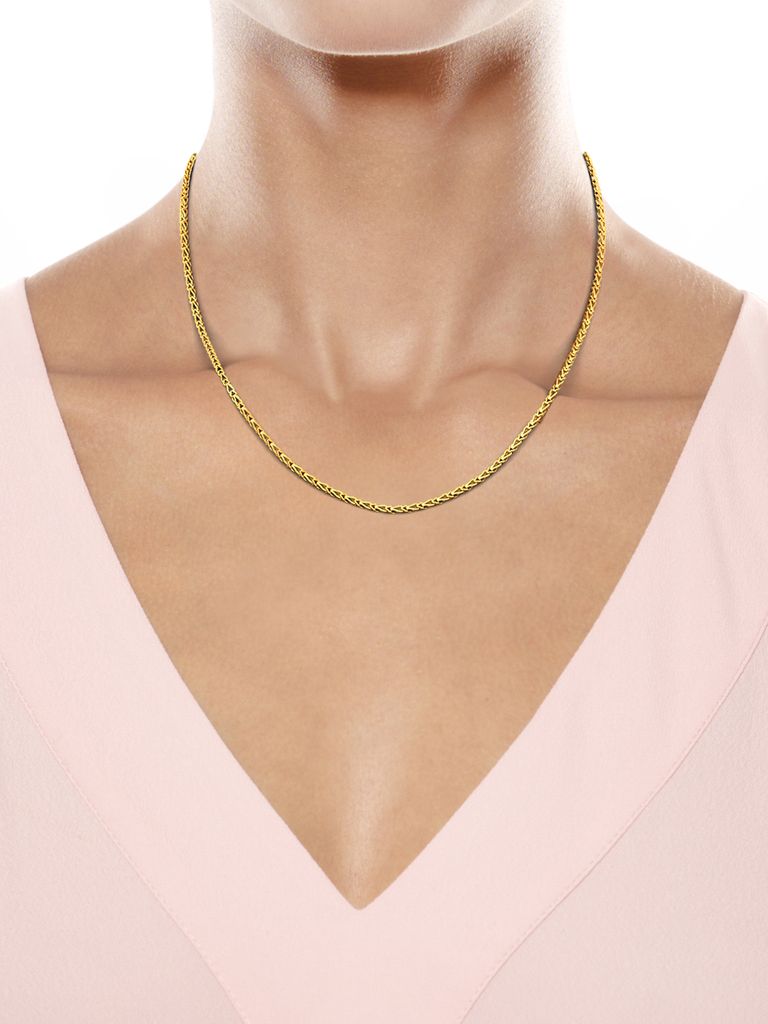 22kt Knitted Chain Gold Chains
