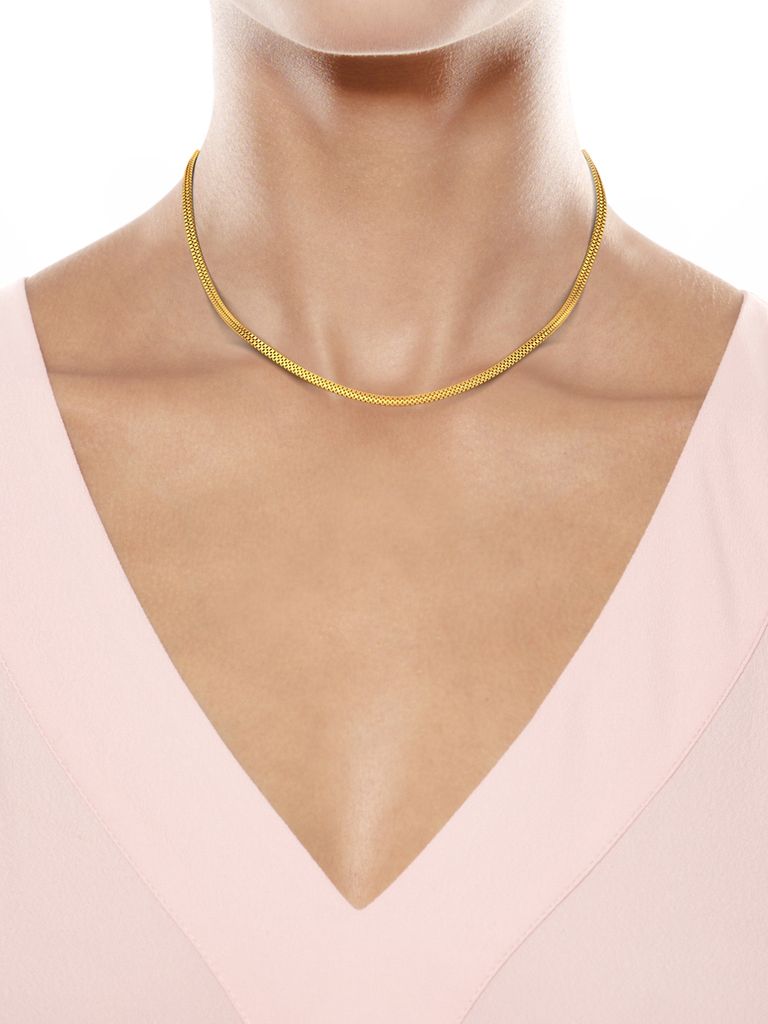 22kt Textured Double Box chain Gold Chains