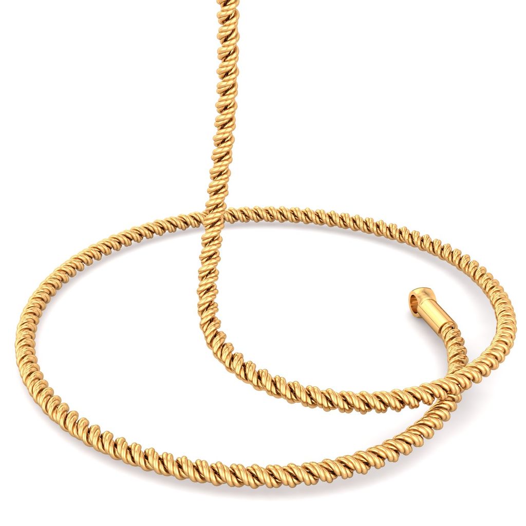 22kt Dense Twisted Rope Chain Gold Chains