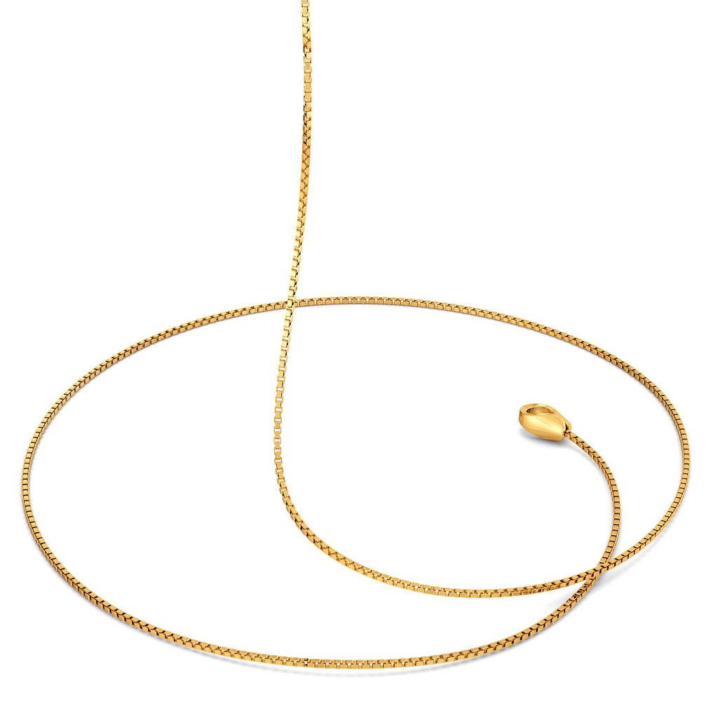 18kt Two Box Chain Gold Chains