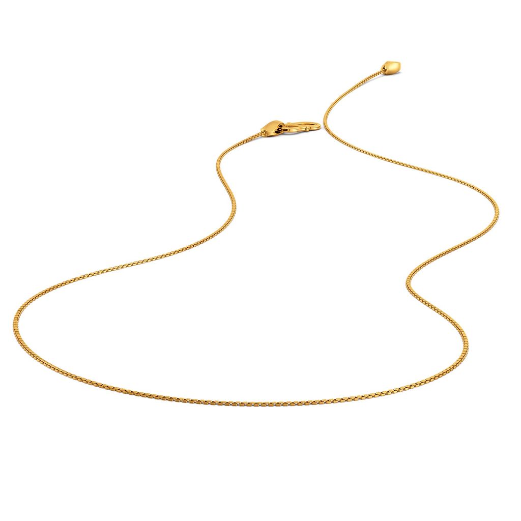 18kt Two Box Chain Gold Chains