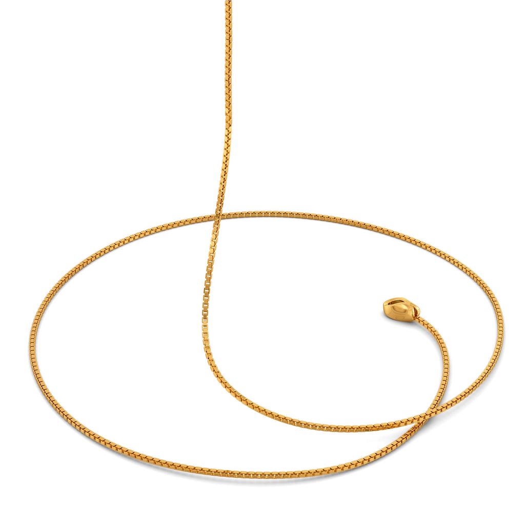 18kt Three Box Chain Gold Chains
