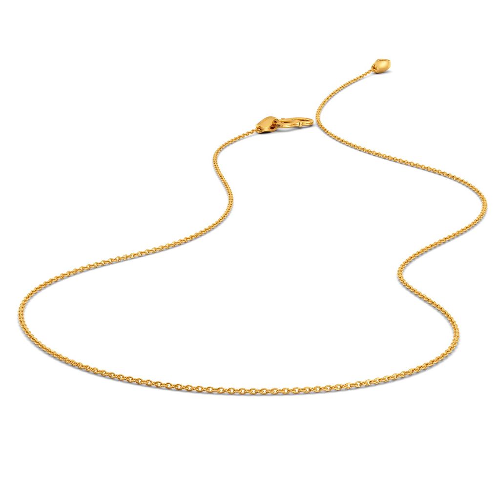 18kt Round Anchor Chain Gold Chains