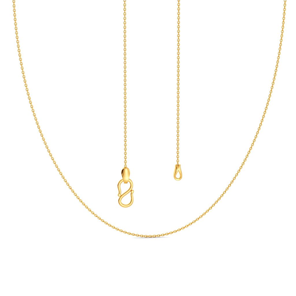 18kt Round Anchor Chain Gold Chains