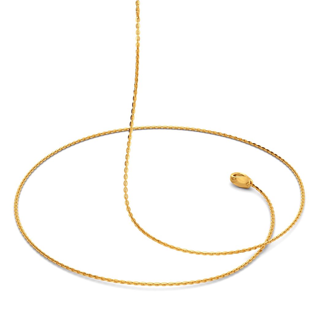 18kt Small Flat Anchor Chain Gold Chains