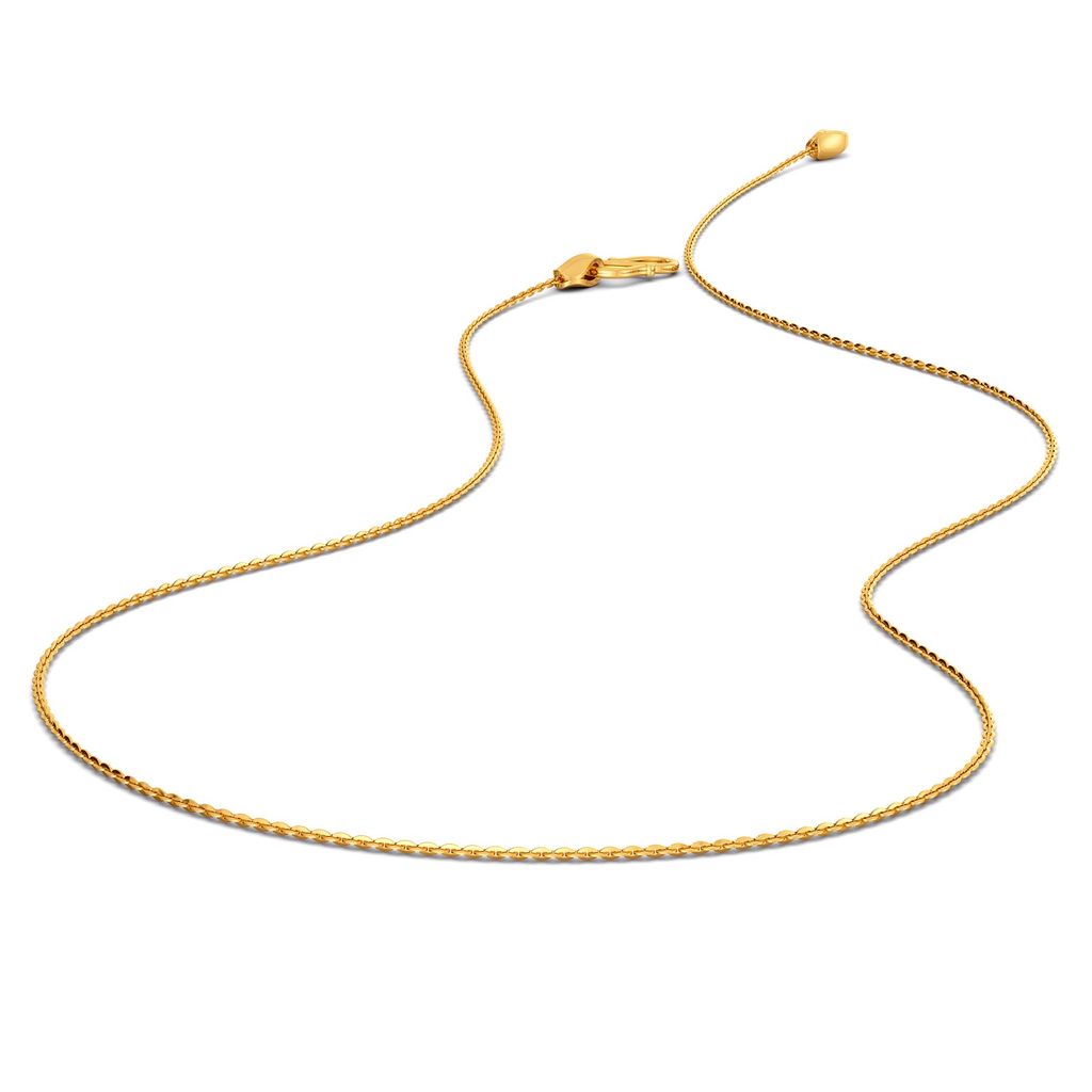18kt Small Flat Anchor Chain Gold Chains