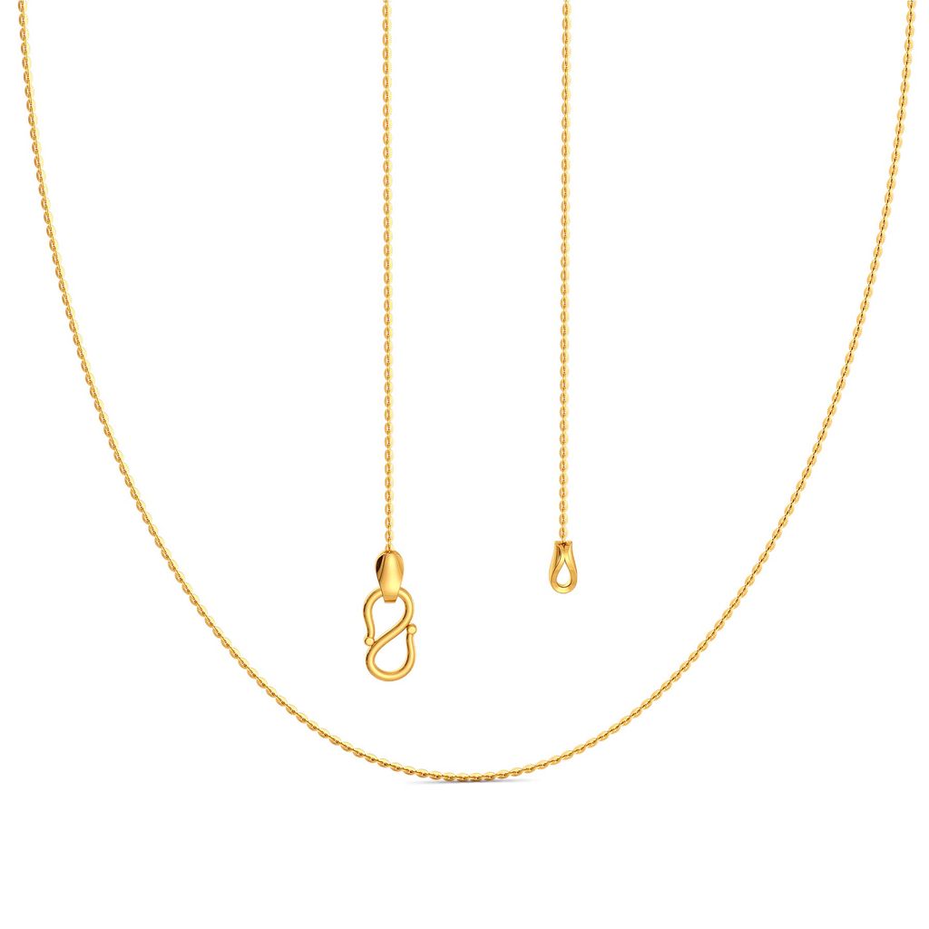 18kt Small Flat Anchor Chain Gold Chains