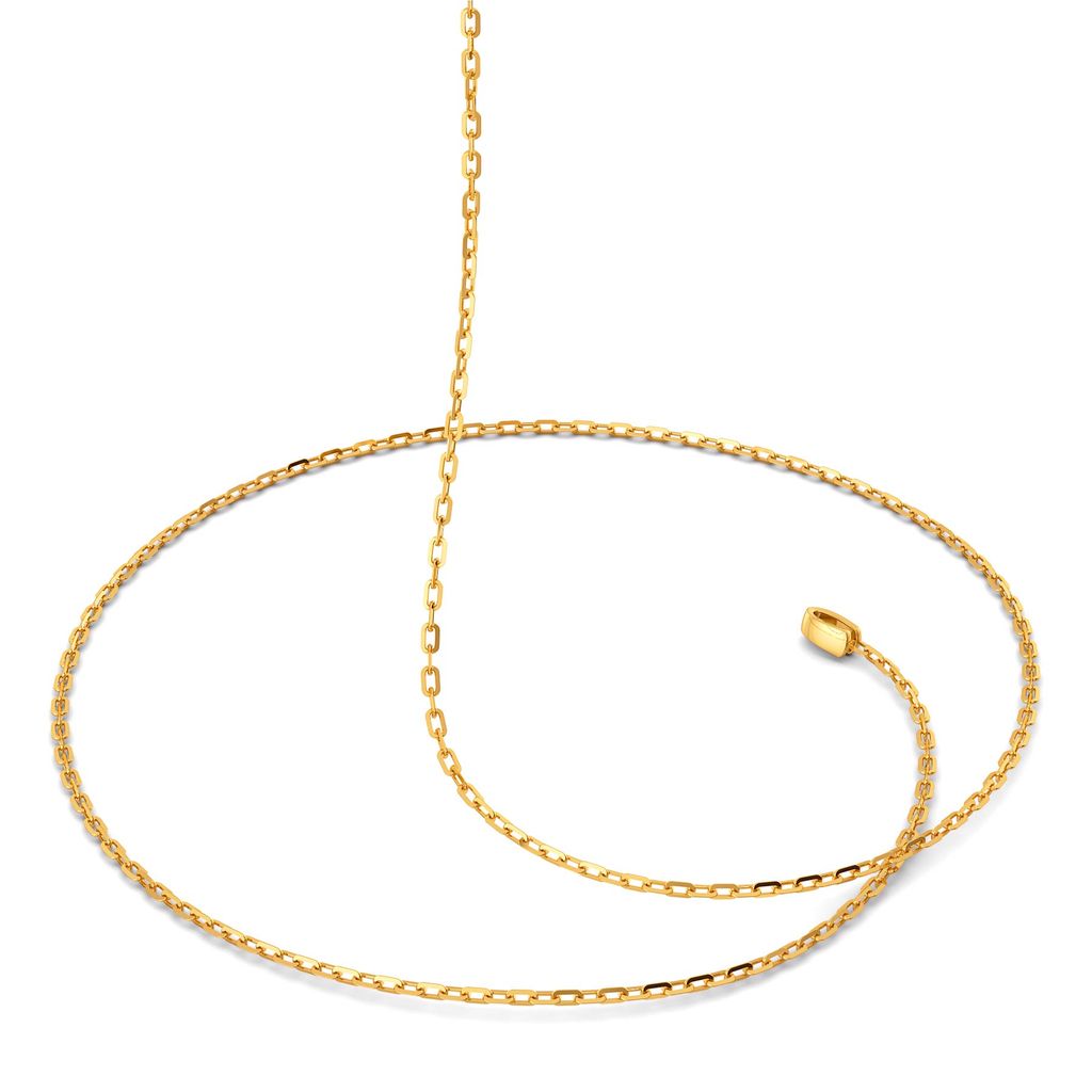 18kt Slender Anchor Chain Gold Chains