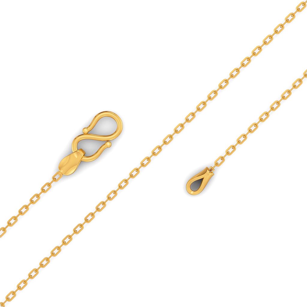 18kt Slender Anchor Chain Gold Chains