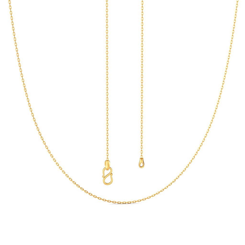 18kt Slender Anchor Chain Gold Chains