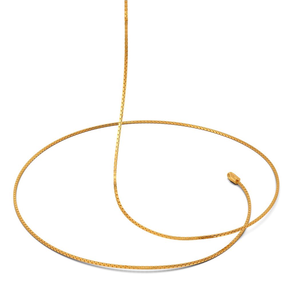22kt Rectangular Box chain Gold Chains
