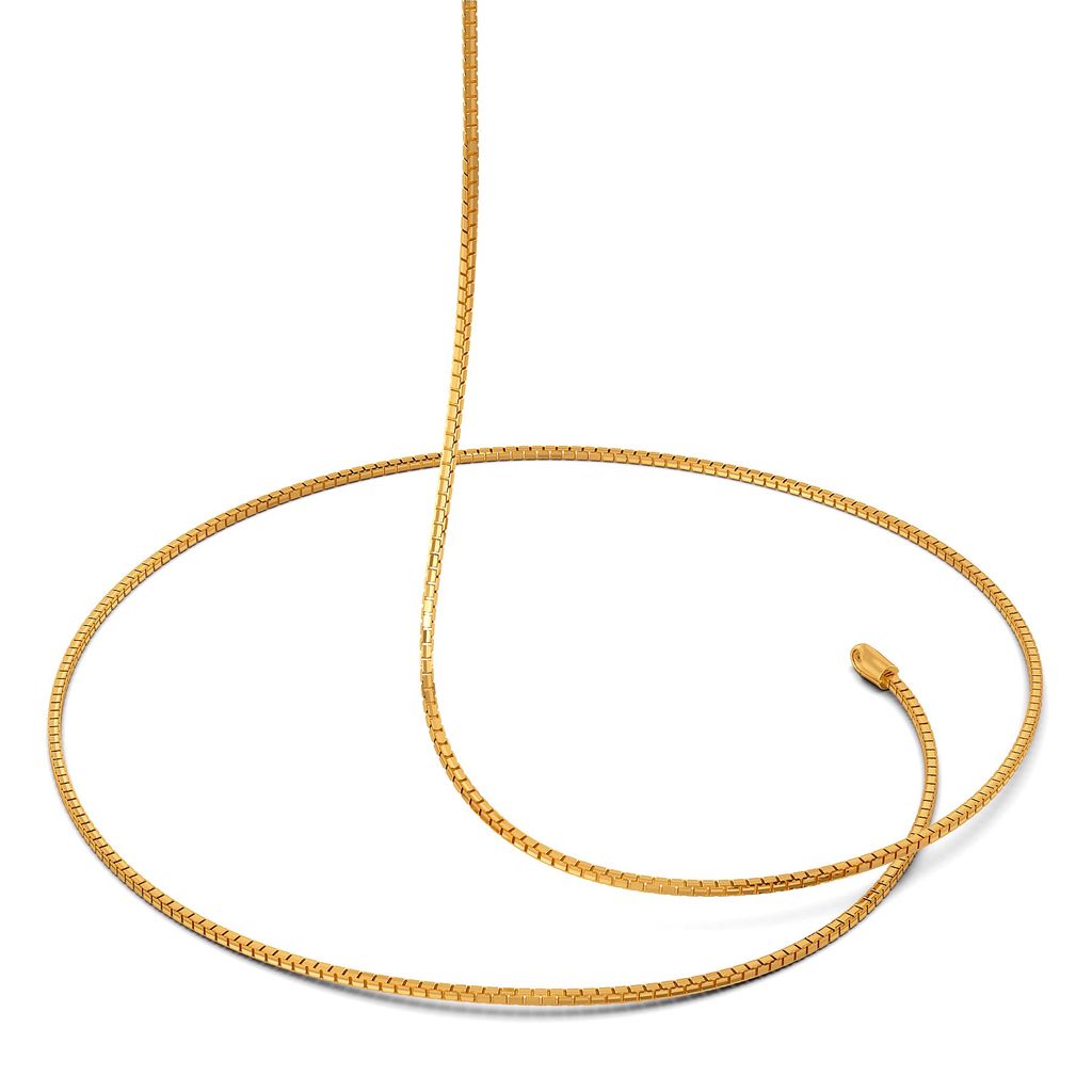 22kt Textured Box chain Gold Chains