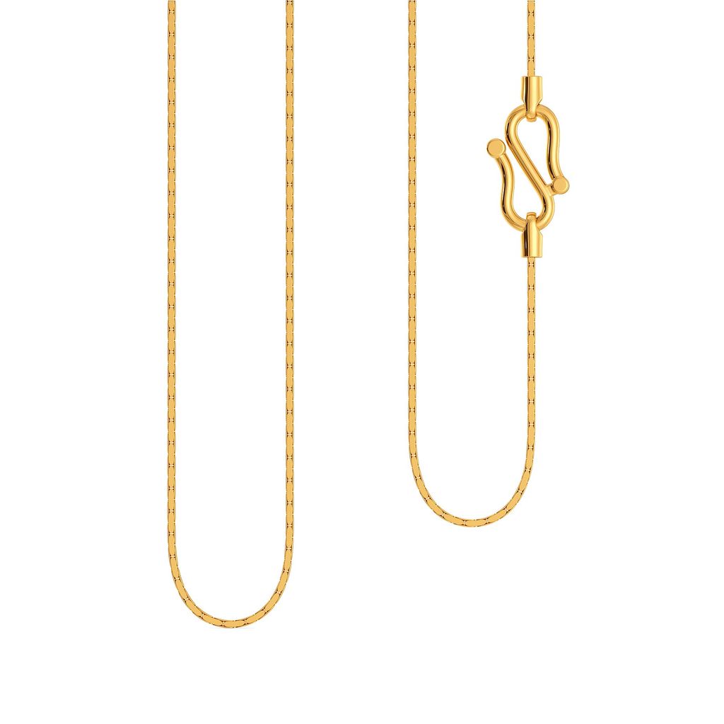 22kt Elongated Box chain Gold Chains
