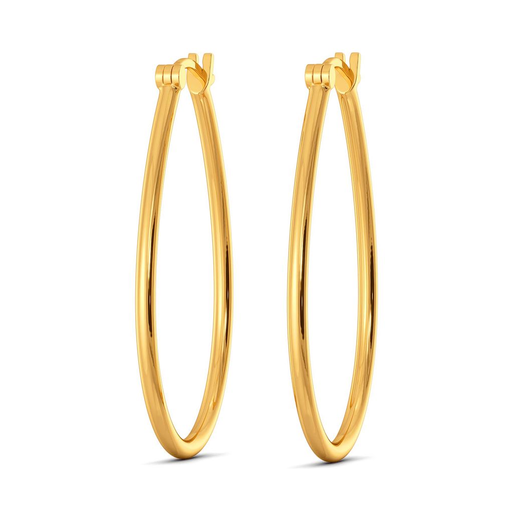 Oval Pursuits Gold Earrings