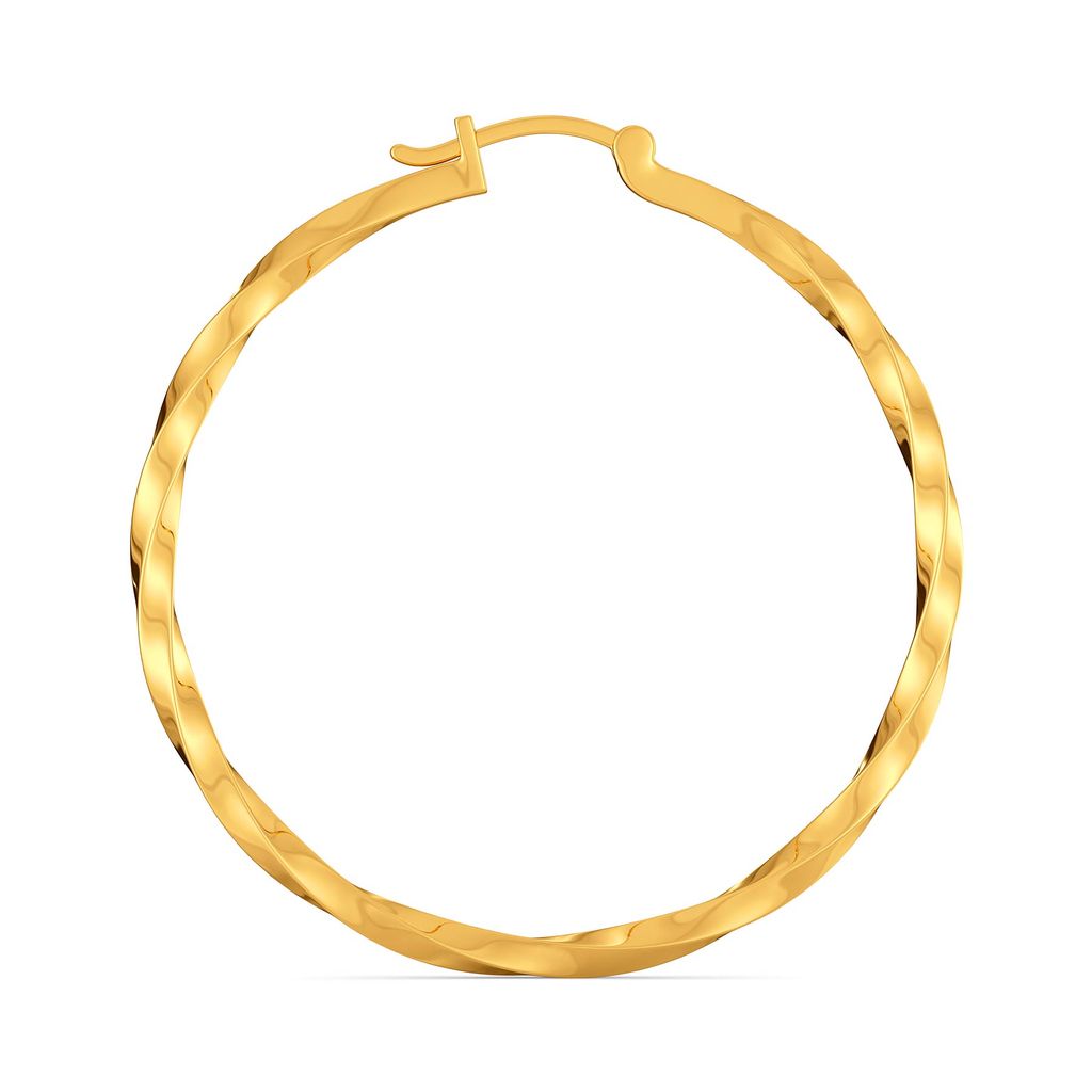 Twin Spin Gold Earrings