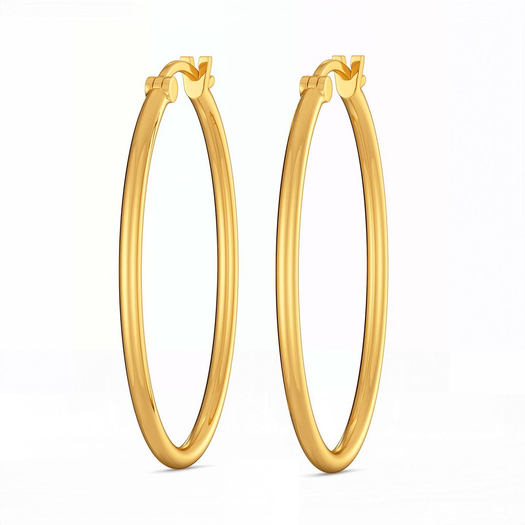 Oval N Out Gold Earrings