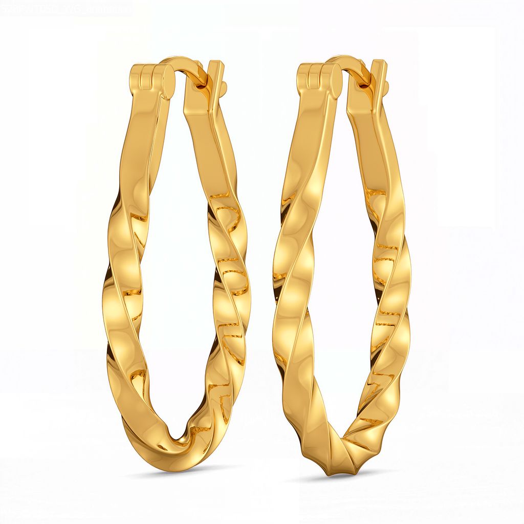 Twist It Up Gold Earrings