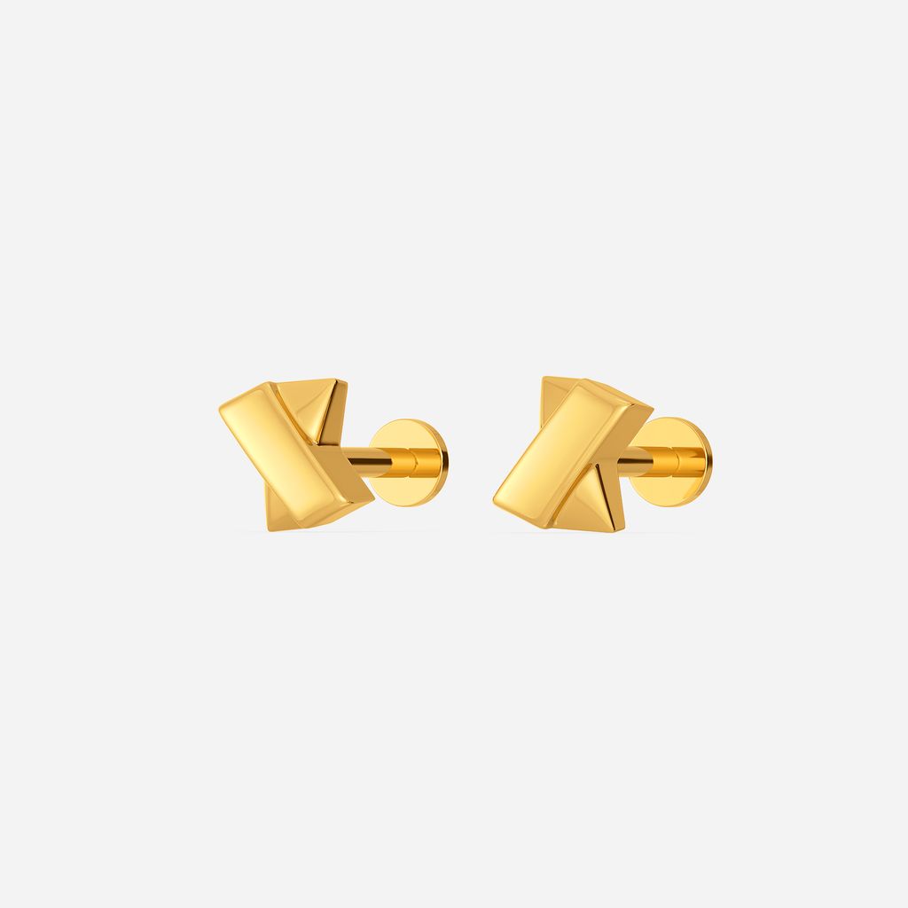 Team O Two Gold Earrings