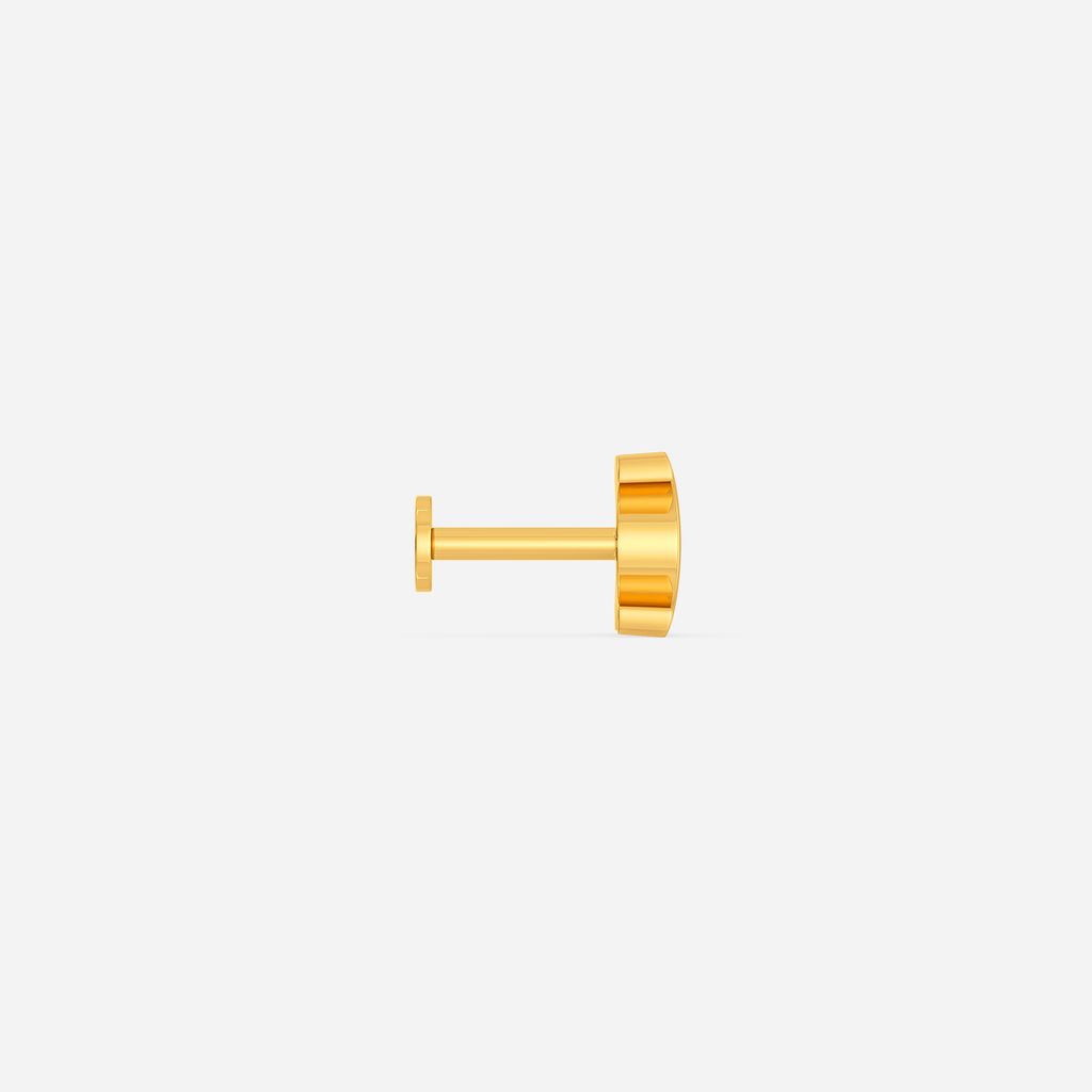 Groovey Patterns Gold Earrings
