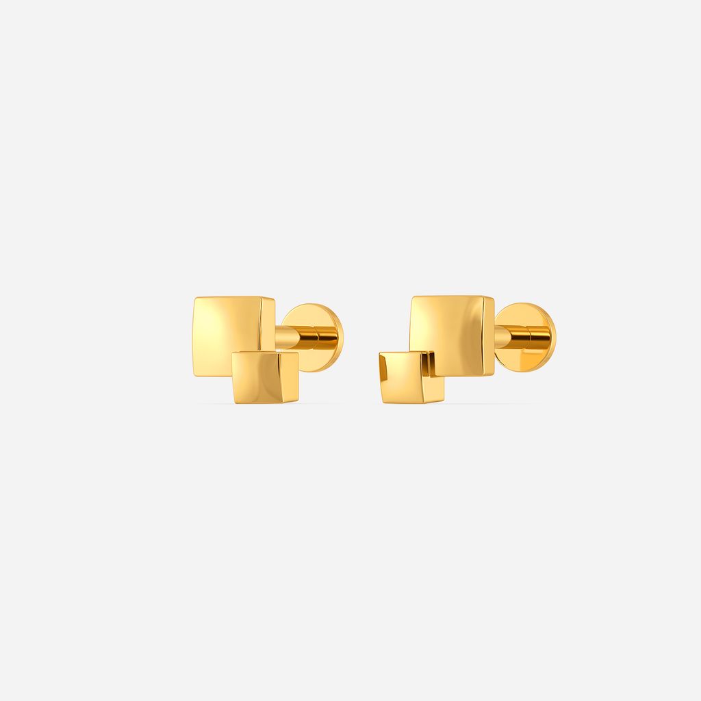 Style Squared Gold Earrings