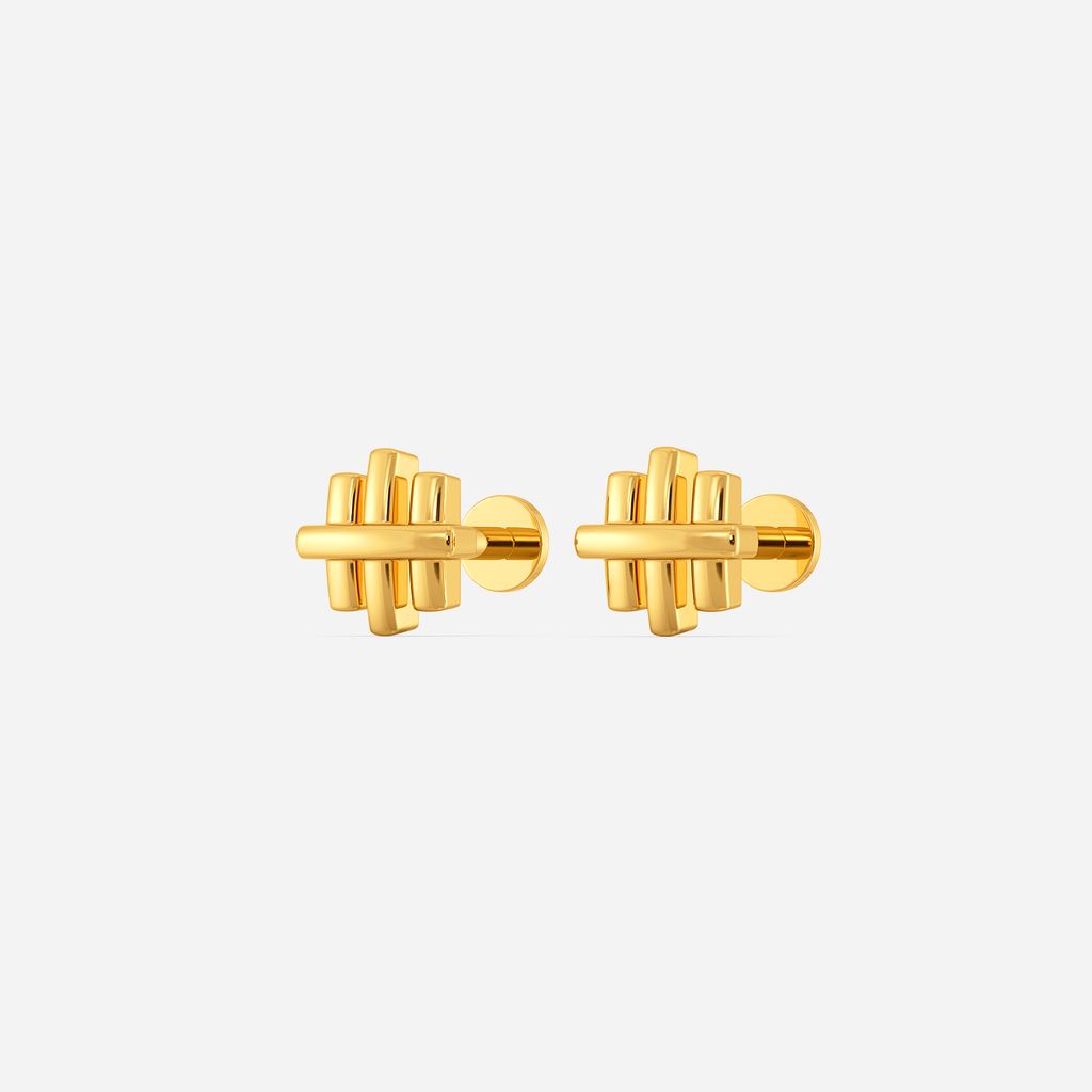 Into Two Gold Earrings