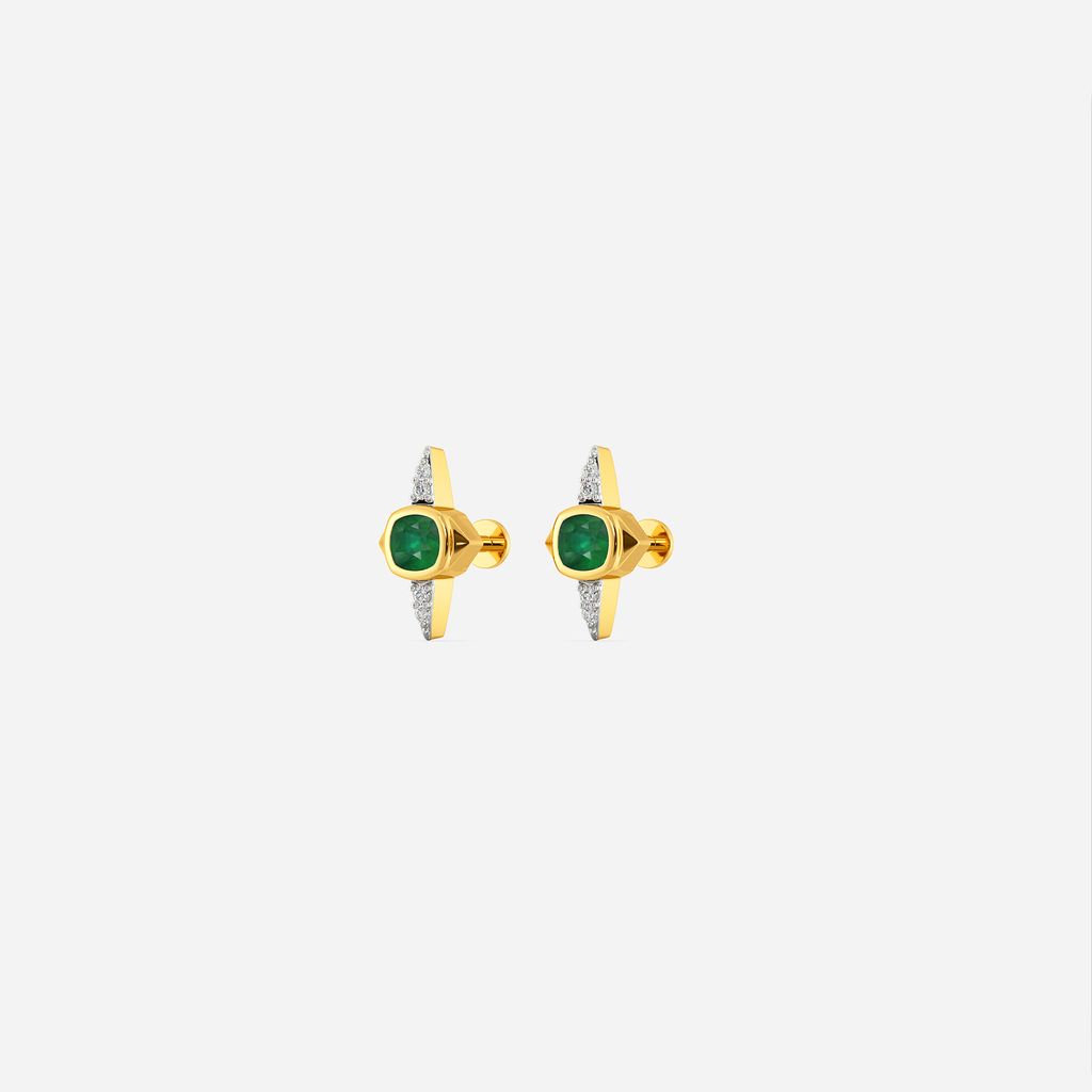 Sharp Statements Diamond Earrings
