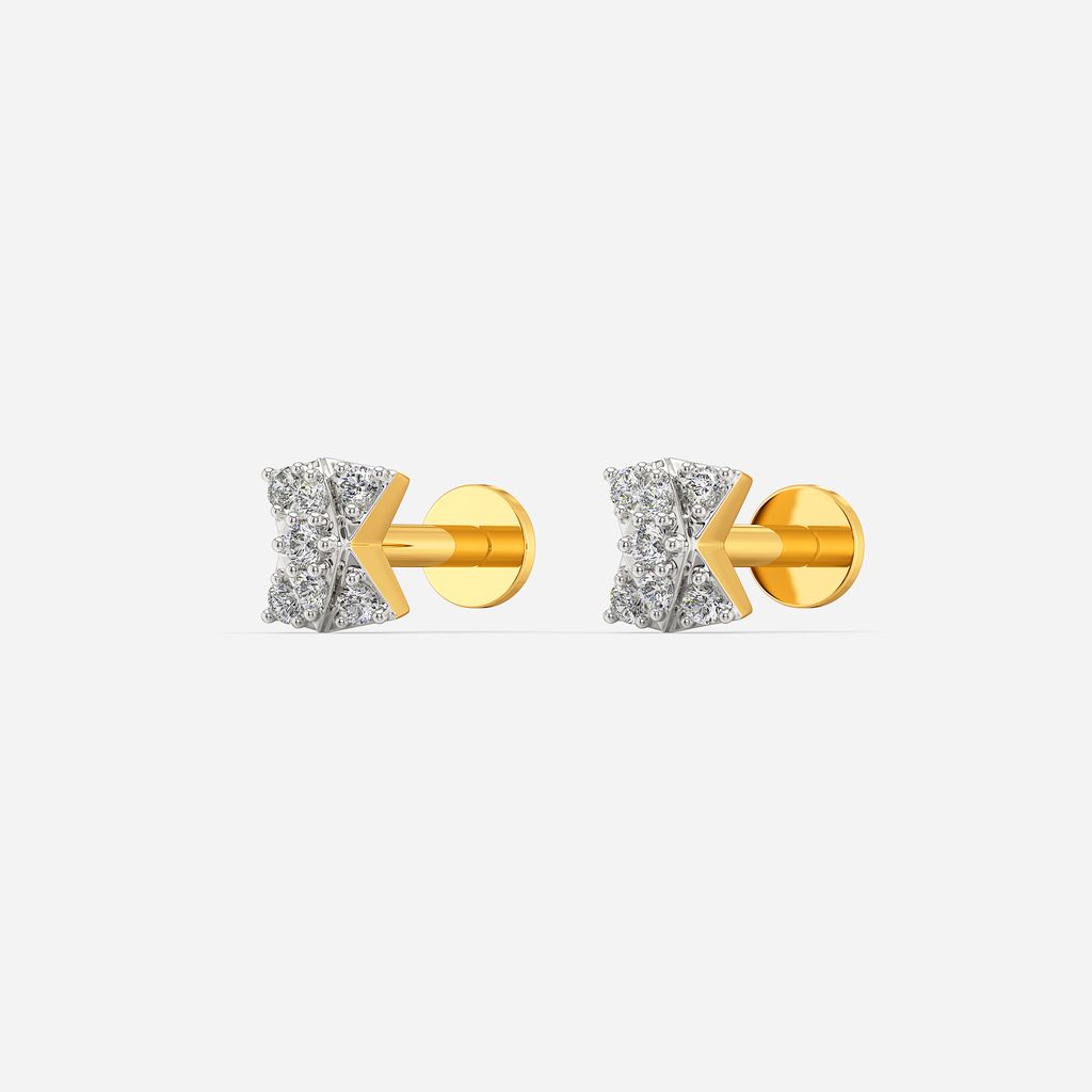 Wink N Bow Diamond Earrings