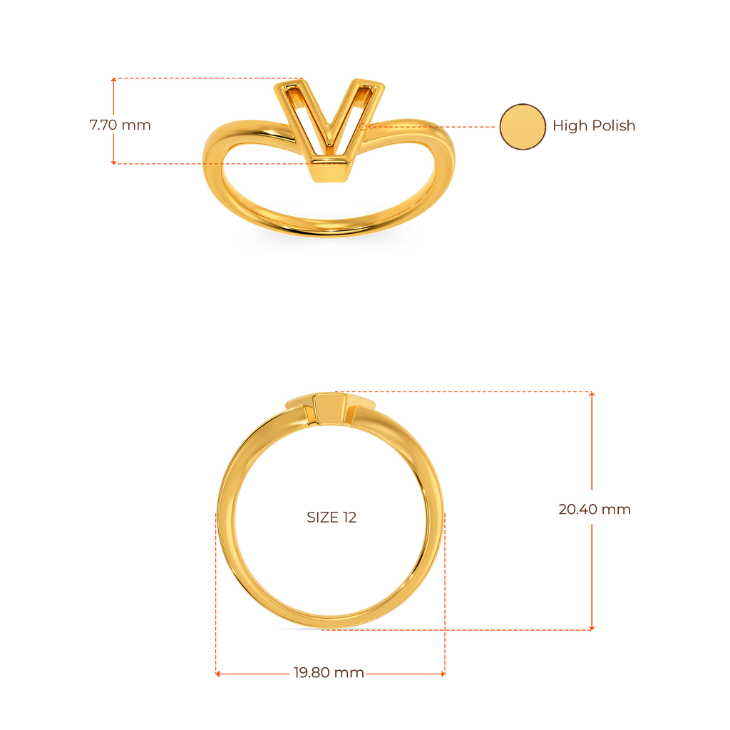 So Very Voguish Gold Rings image