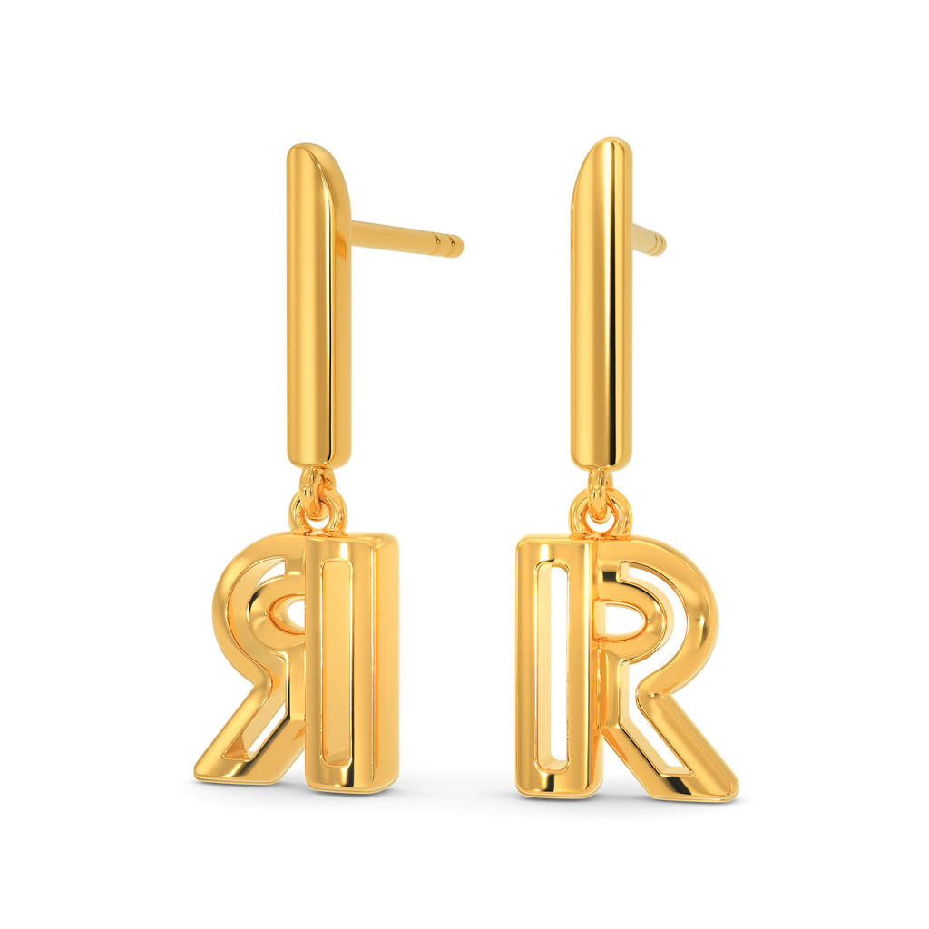 Radiant Saga Gold Earrings