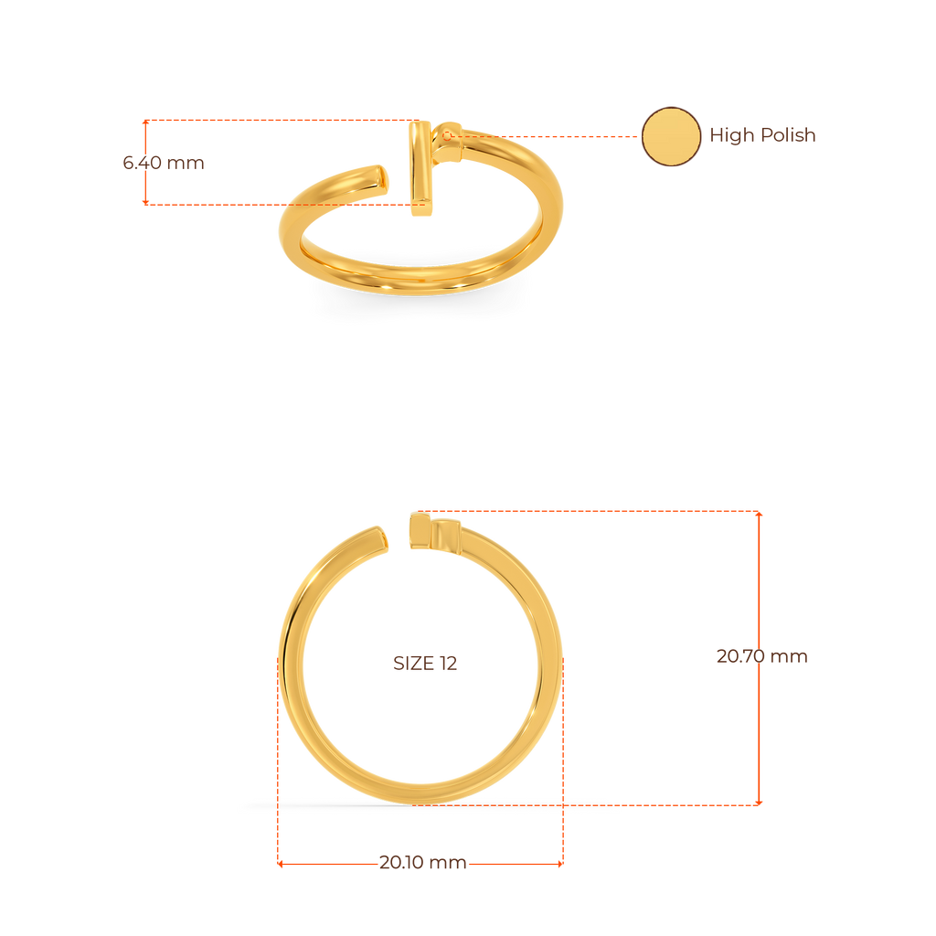 Radiant  Gold Rings image