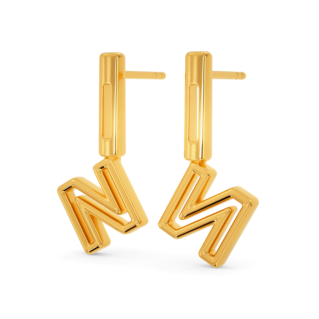 Never Say Never Gold Earrings
