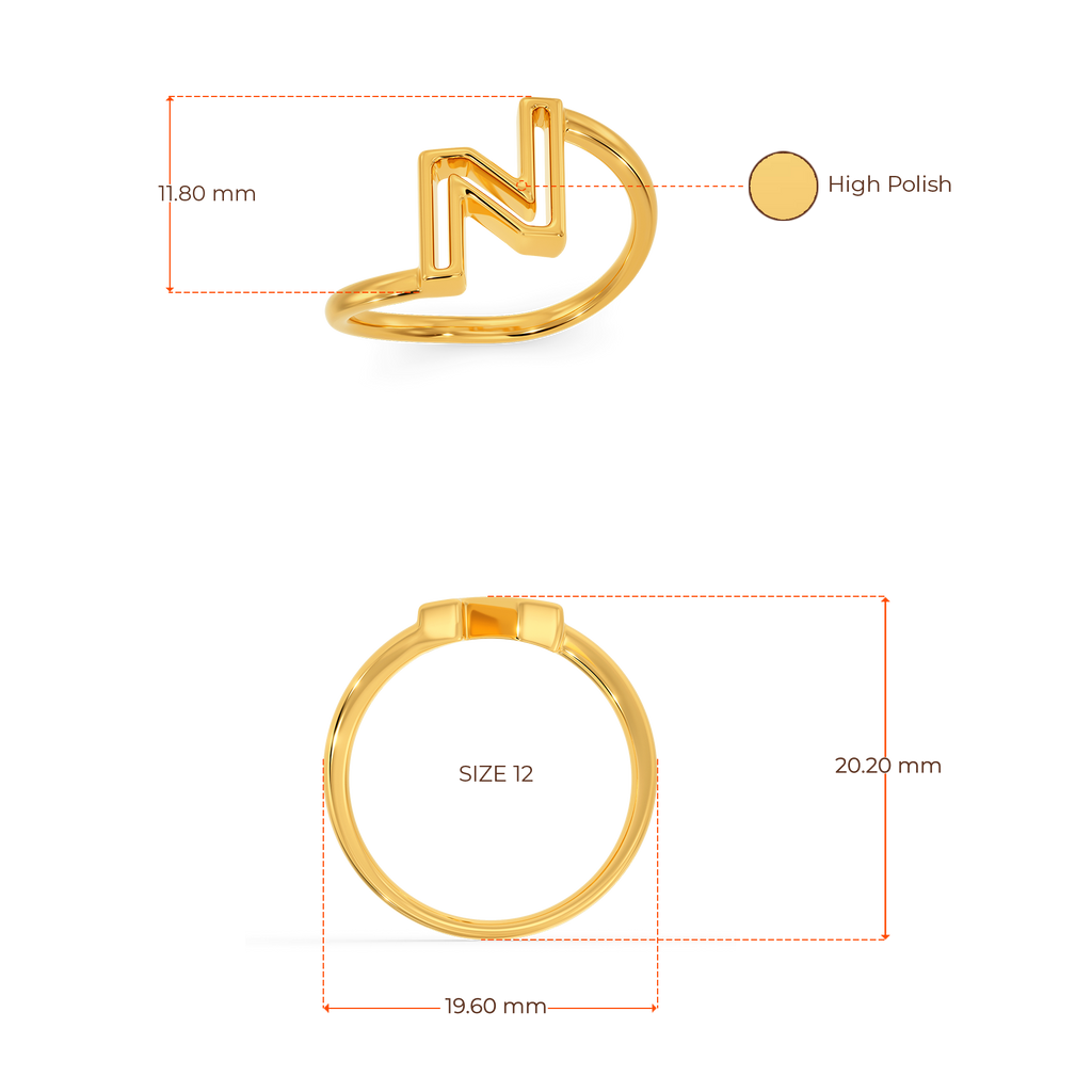 Never Say Never Gold Rings image