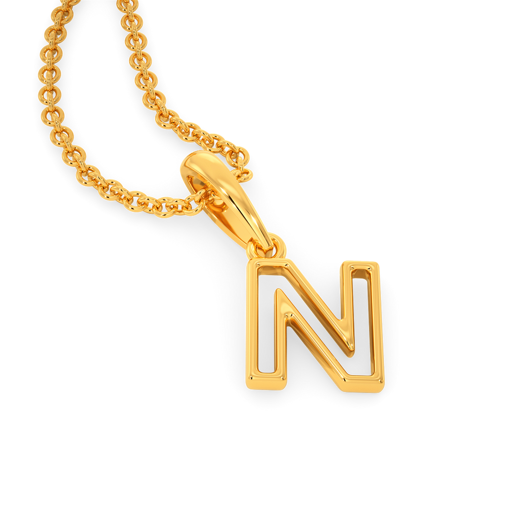 Never Say Never Gold Pendants