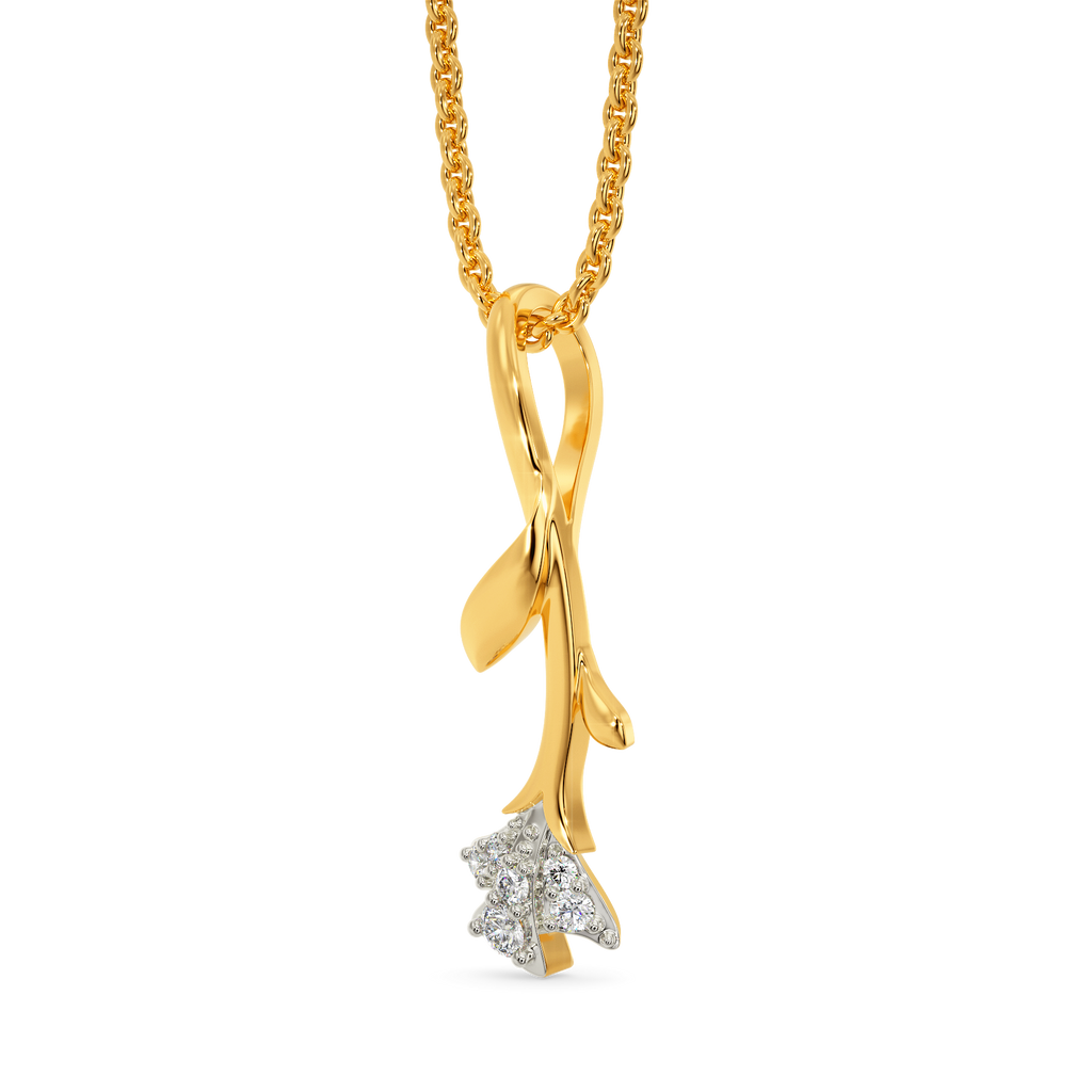Floralial Diamond Pendants
