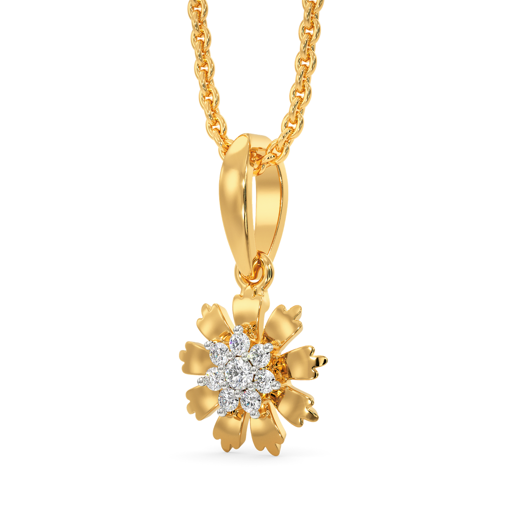Exclusively Floral Diamond Pendants