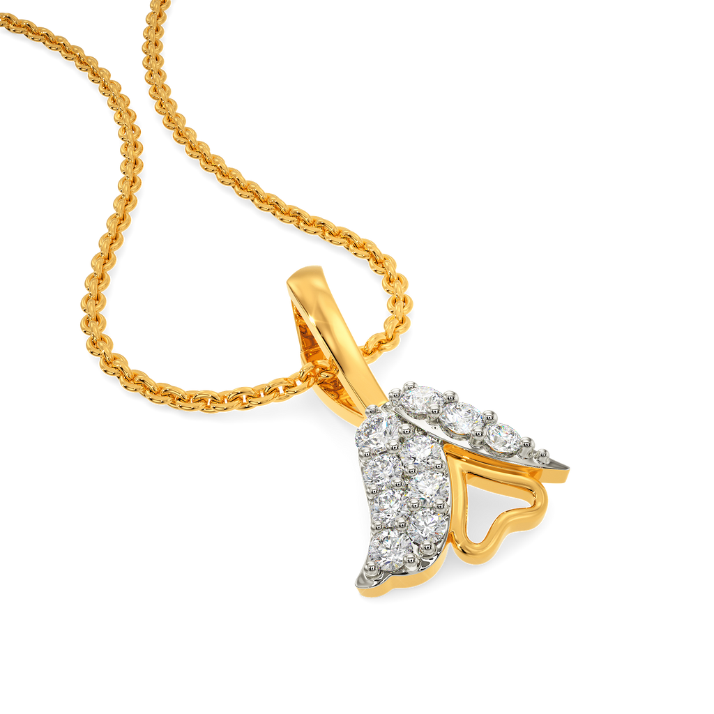 Tulip Cascade Diamond Pendants
