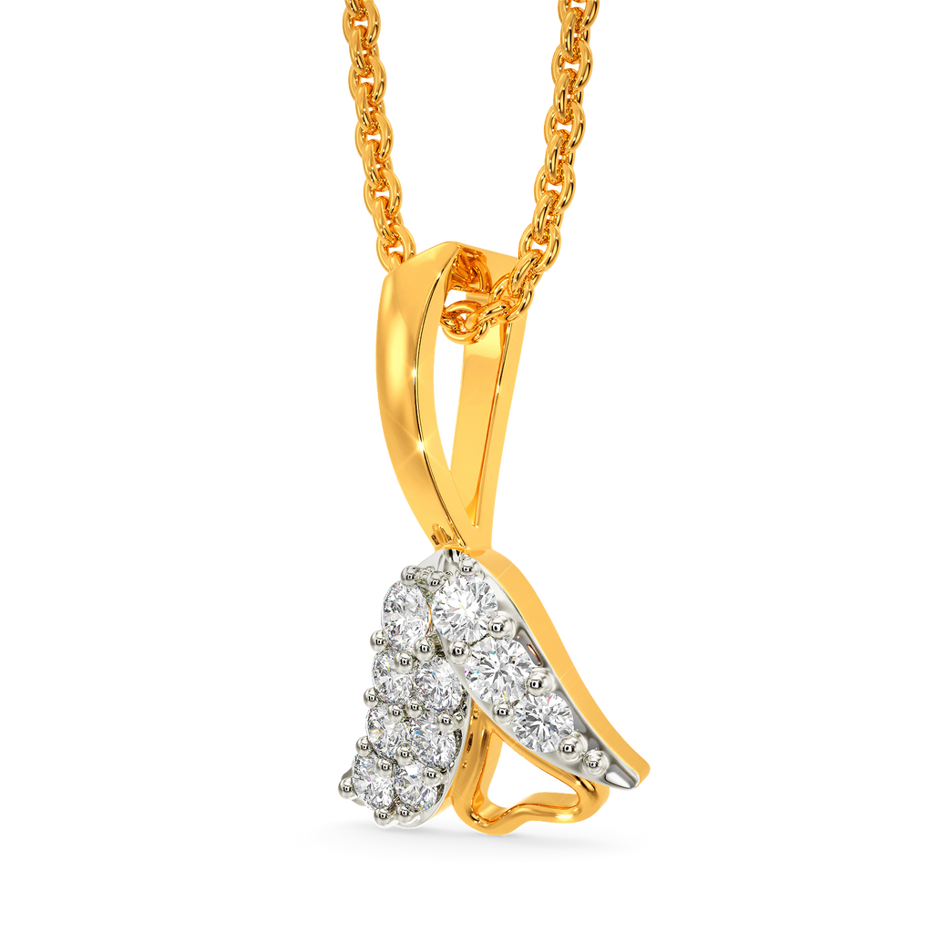 Tulip Cascade Diamond Pendants