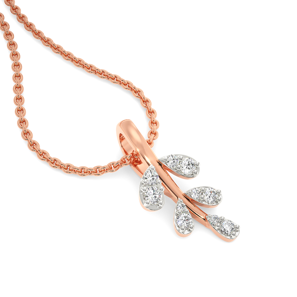 Whispering Leaves Diamond Pendants