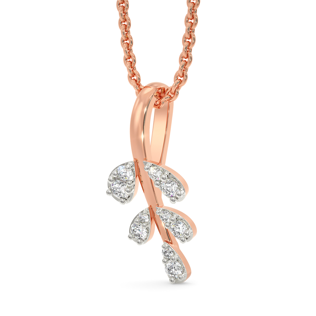 Whispering Leaves Diamond Pendants