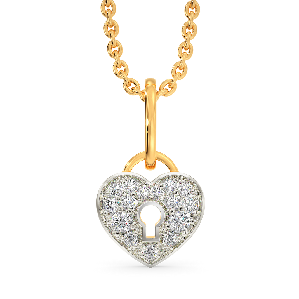 Locked Away Diamond Pendants
