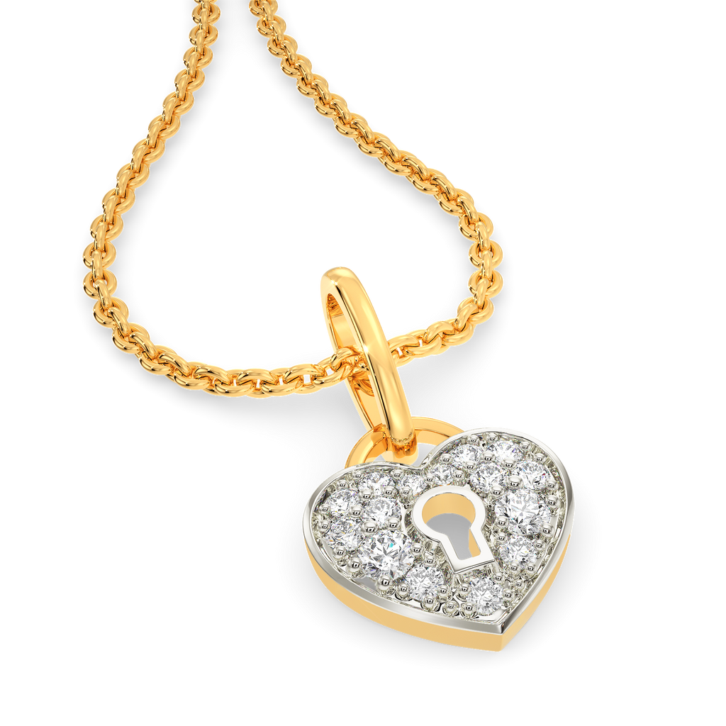 Locked Away Diamond Pendants