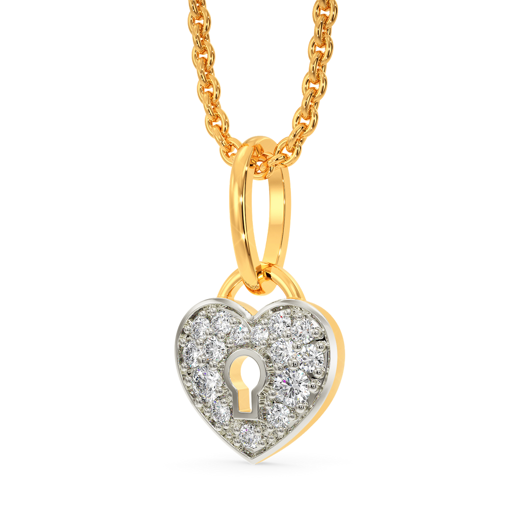 Locked Away Diamond Pendants
