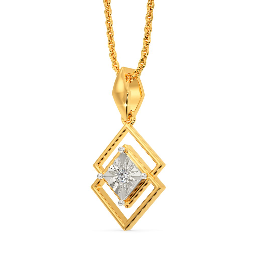 Stich In Time Diamond Pendants