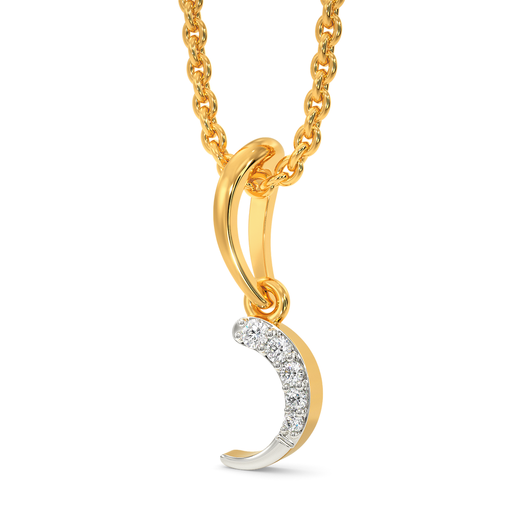 Curves in Motion Diamond Pendants