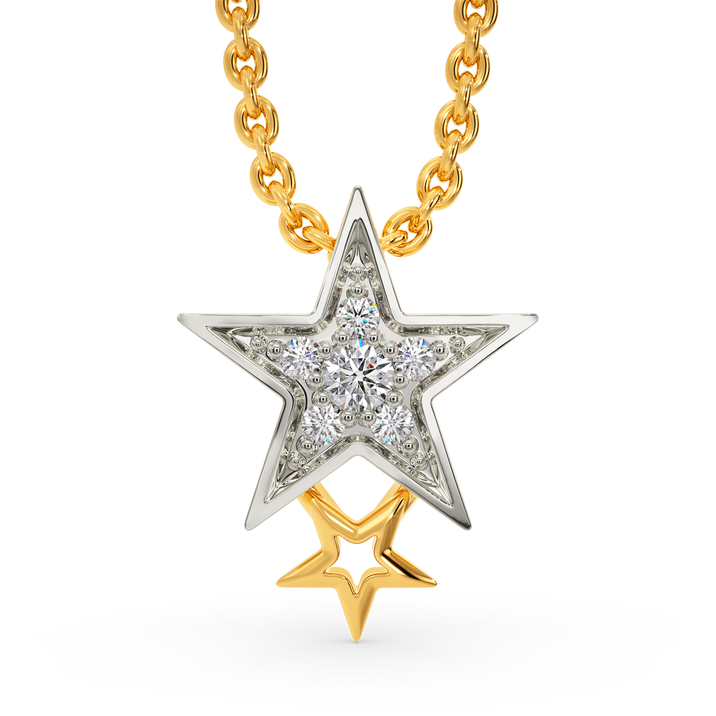 Star Pong Diamond Pendants