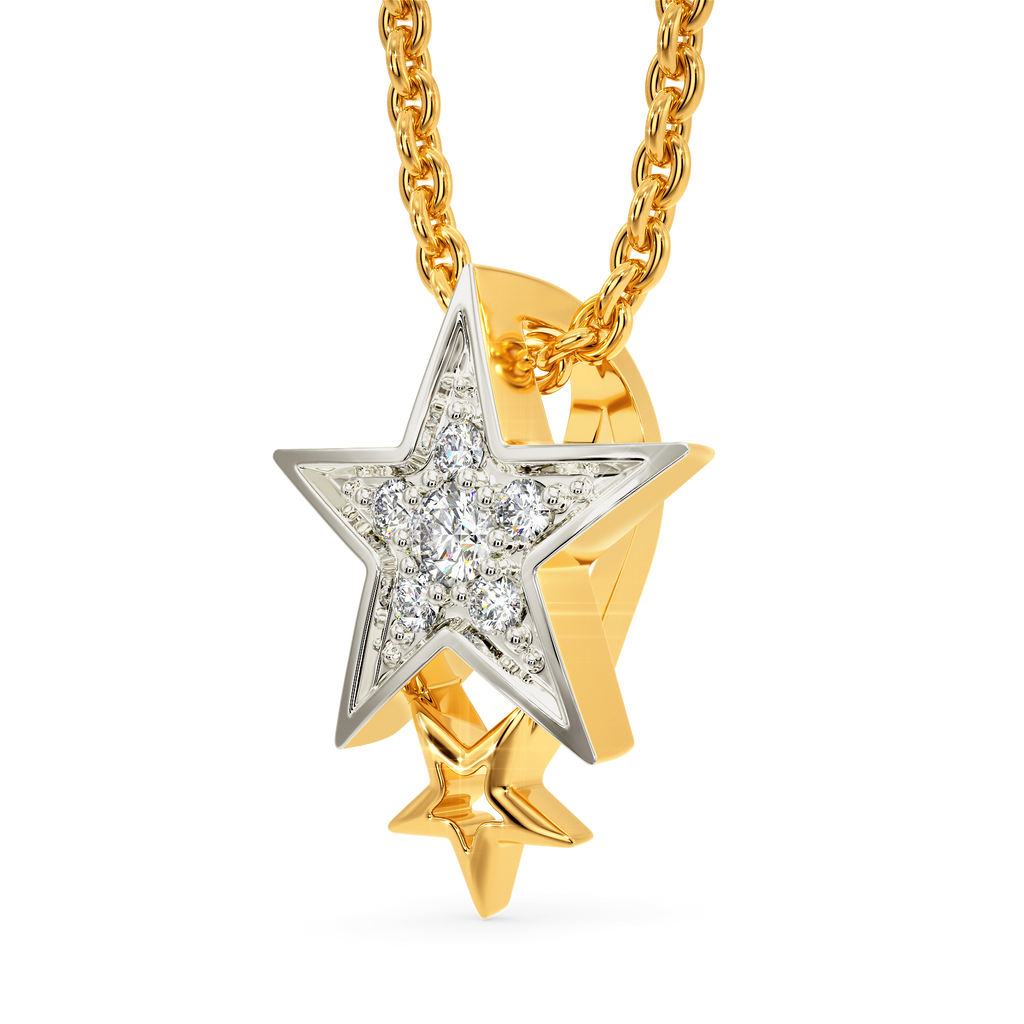 Star Pong Diamond Pendants