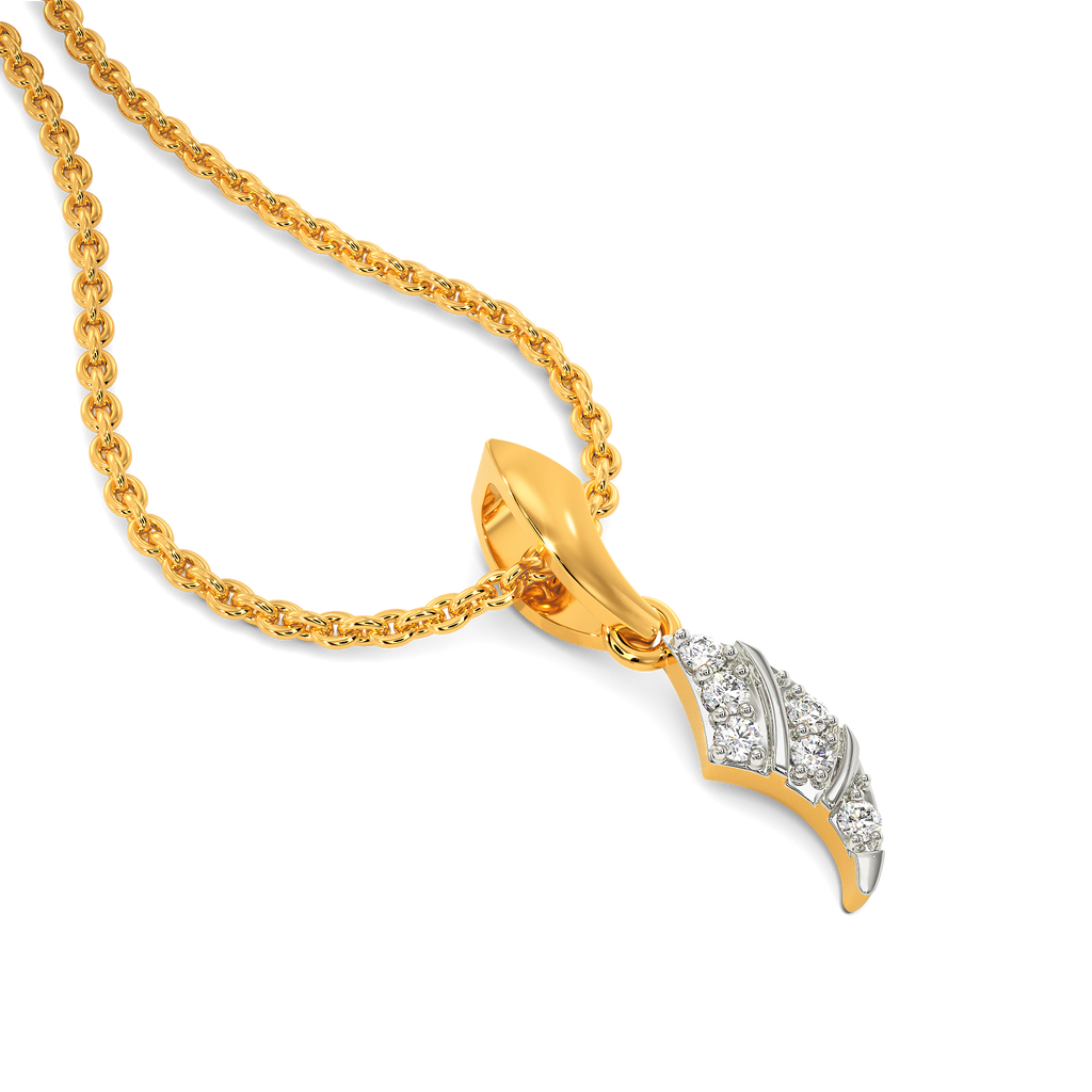 Edgy Elegance Diamond Pendants